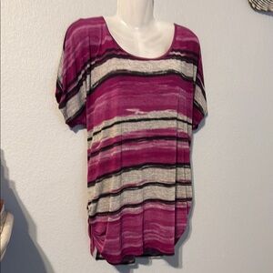 Striped Purple Women's Top